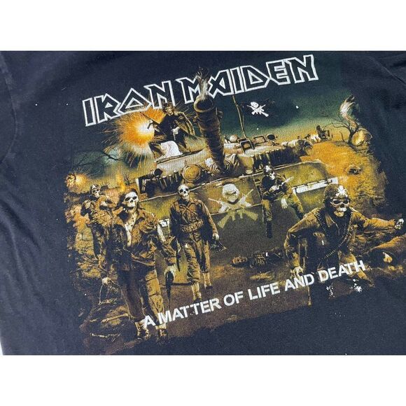 Iron Maiden A Matter Of Life Of Death Graphic T-shirt Women Medium Black Music - Picture 5 of 9
